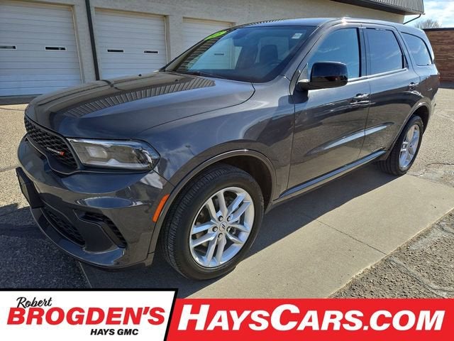 2025 Dodge Durango GT in Vapor Gray — front three-quarter view