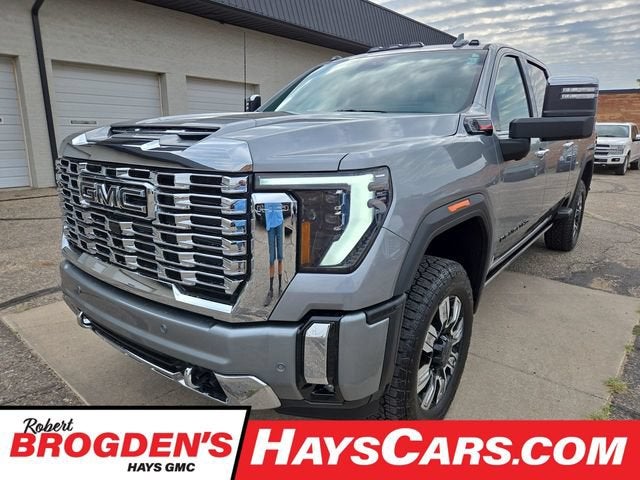 2026 GMC Sierra 2500 HD Denali in Sterling Metallic — front three-quarter view