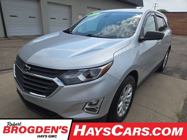 2021 Chevrolet Equinox LS in Silver Ice Metallic — front three-quarter view