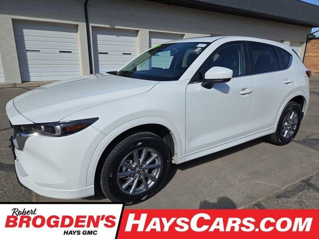 2025 Mazda Mazda CX-5 2.5 S Preferred Package in Rhodium White M — front three-quarter view